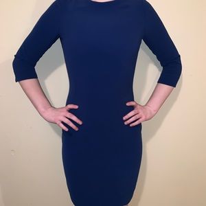 Royal Blue Fitted Work Dress (H&M)